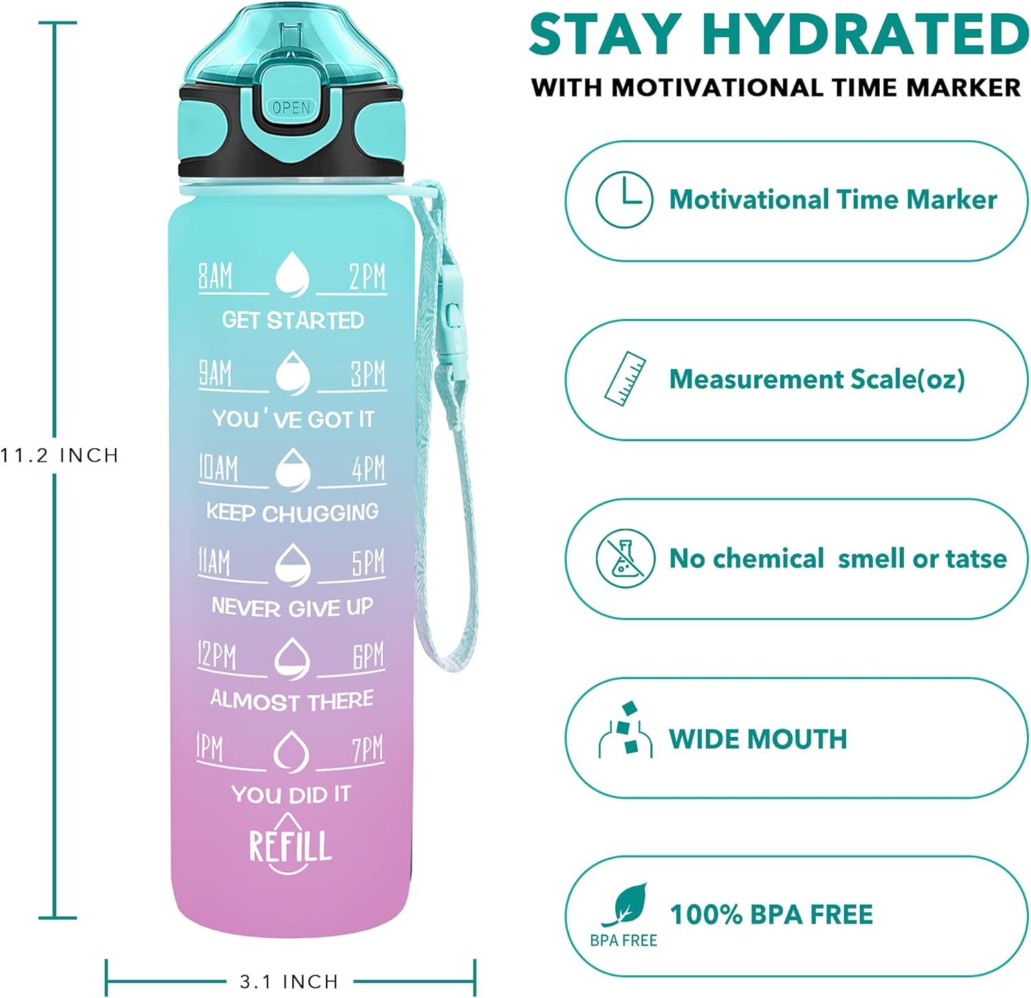 Daily Motivator Water Bottle
