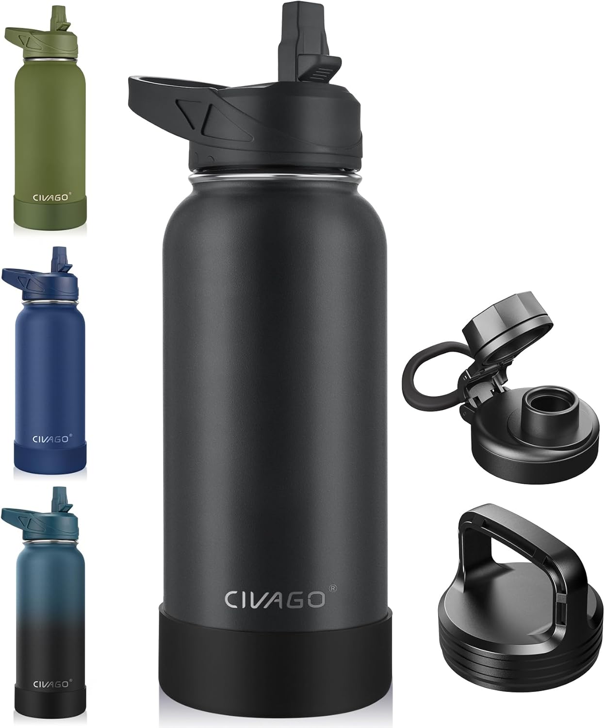 Civago Vacuum Insulated Sports Bottle