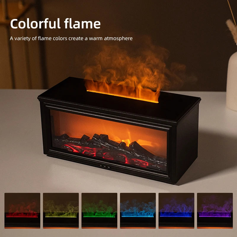 Mini Flame Aroma Fireplace Diffuser