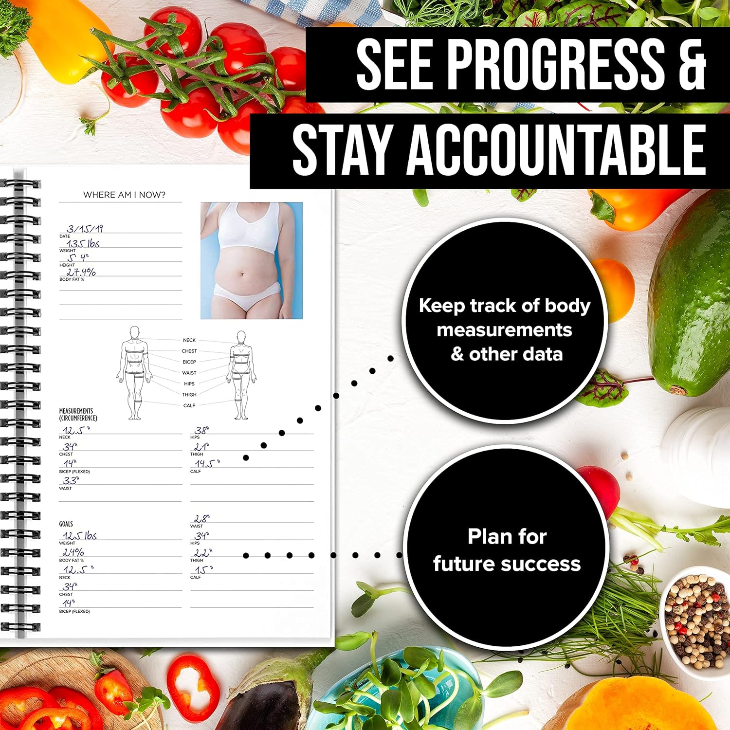 Progress Pro Fitness Tracker Journal