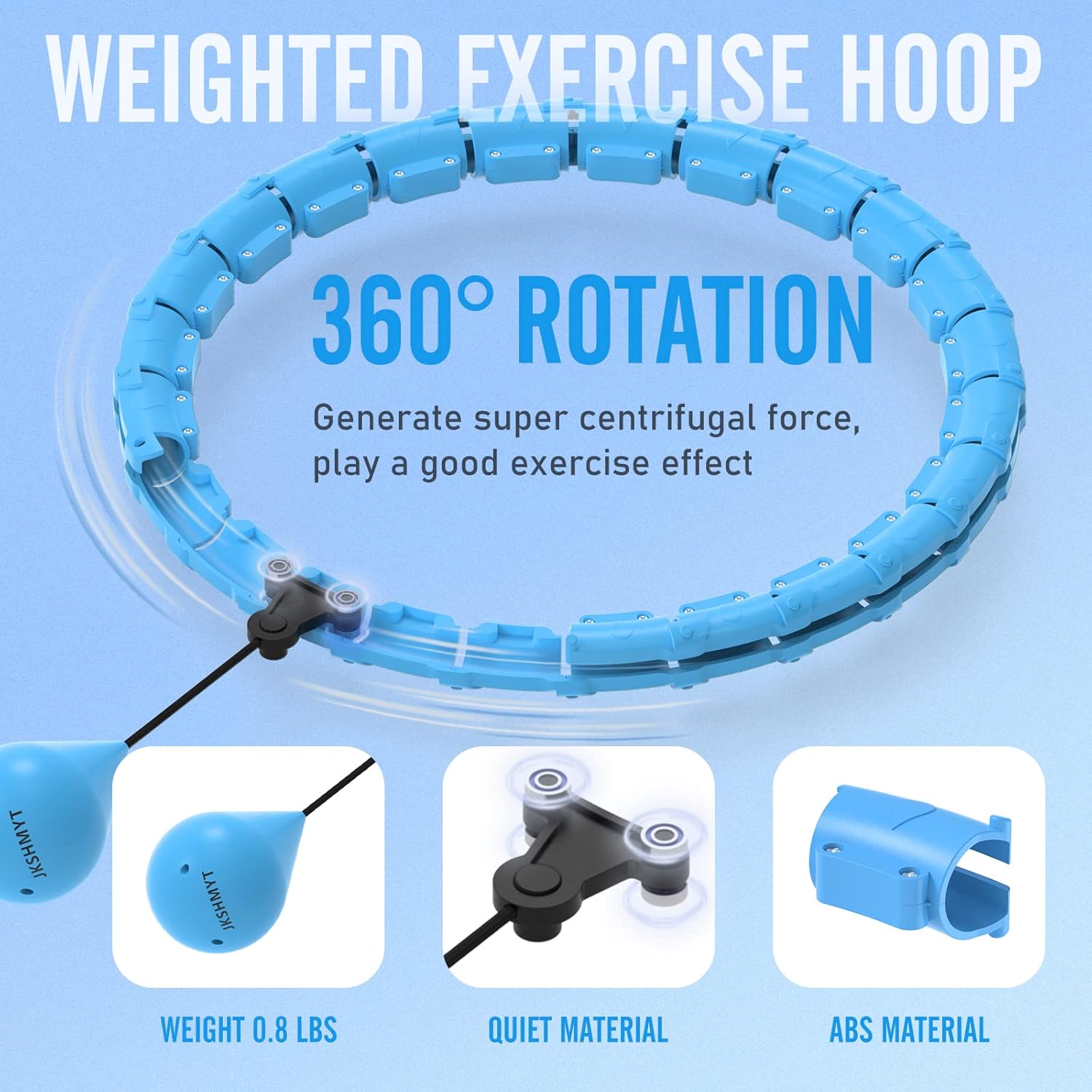 CoreForge Pro Weighted Fitness Hoop