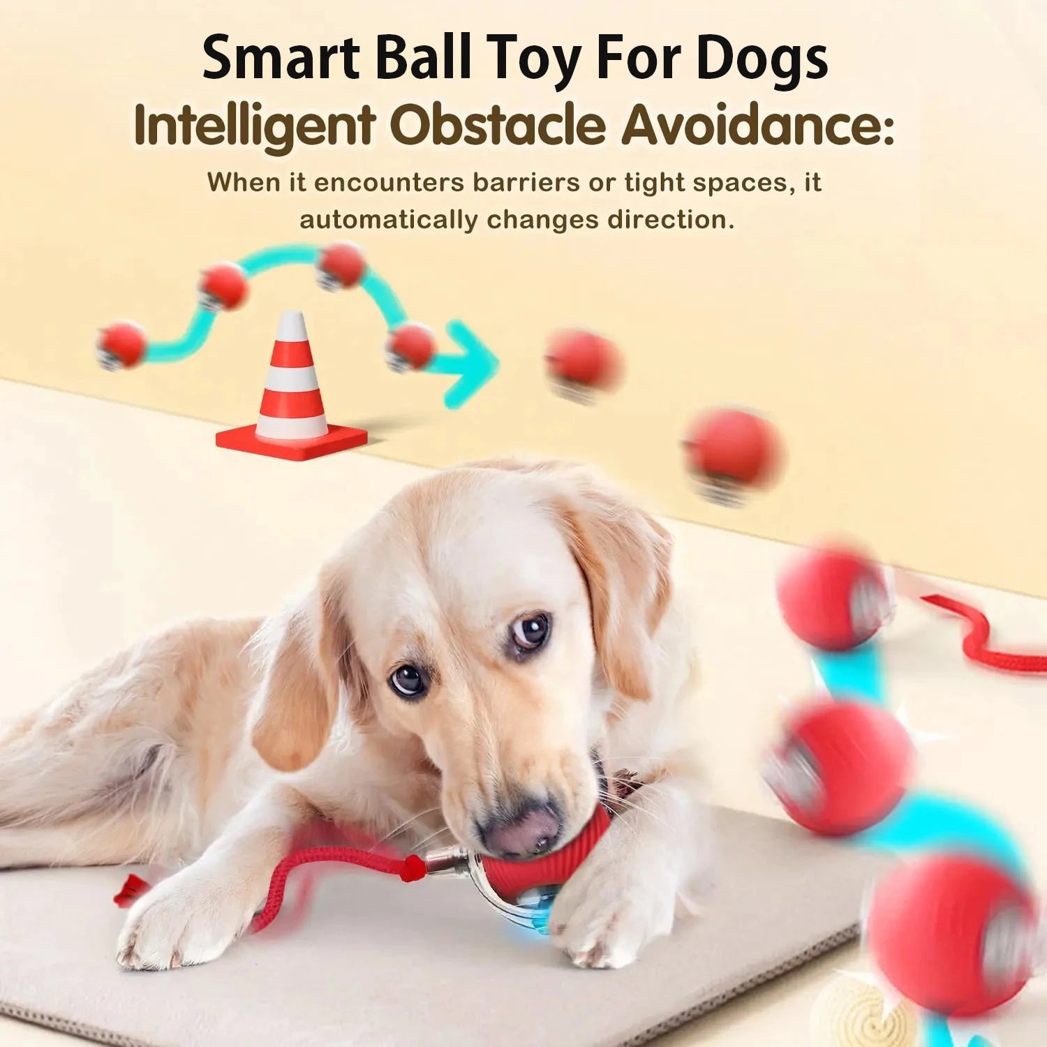Smart Rolling Dog Ball