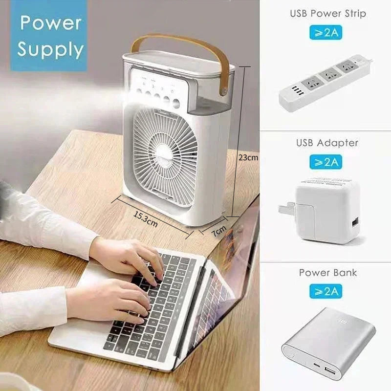CoolMate Portable Night Light Air Cooler