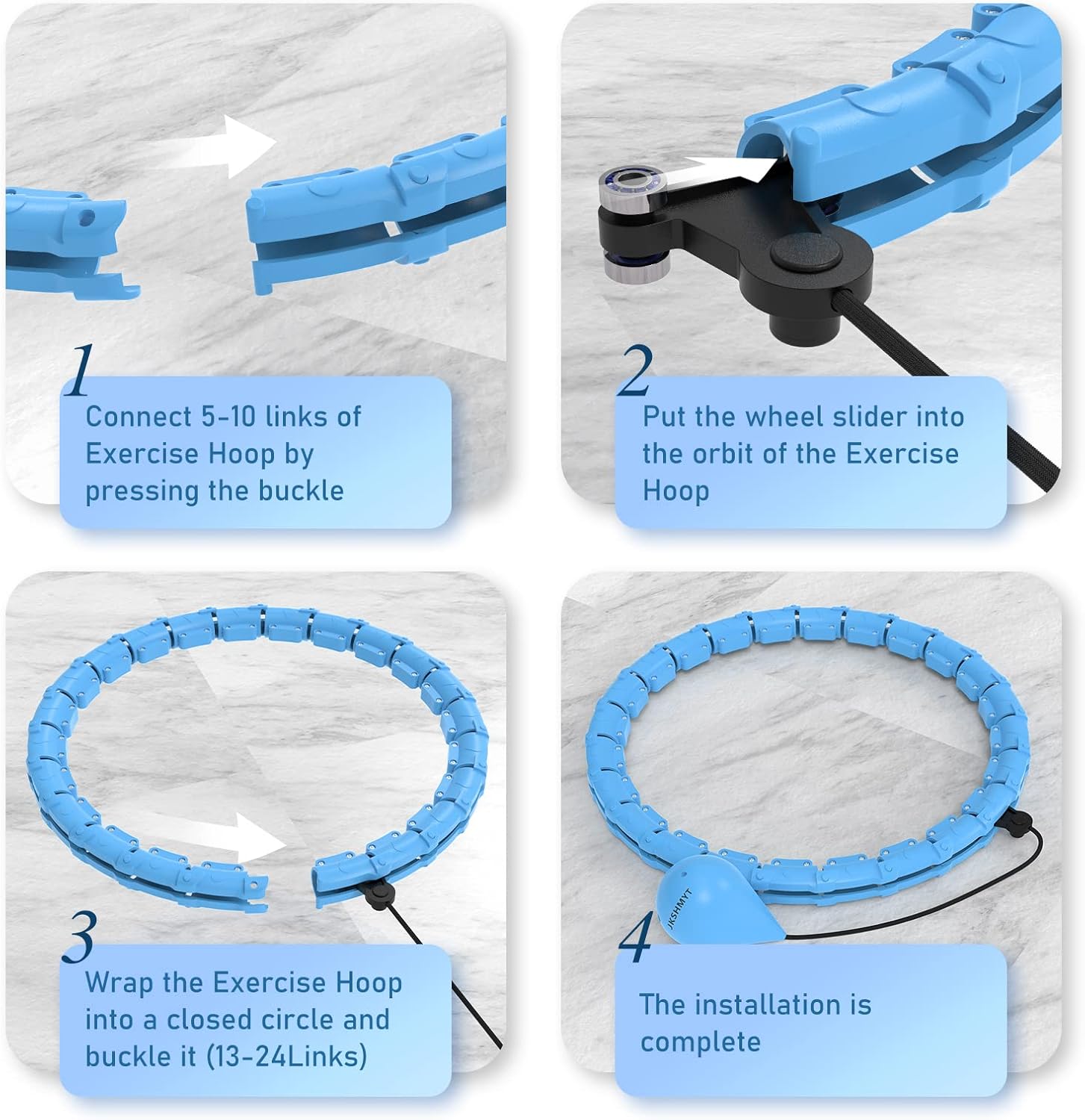 CoreForge Pro Weighted Fitness Hoop