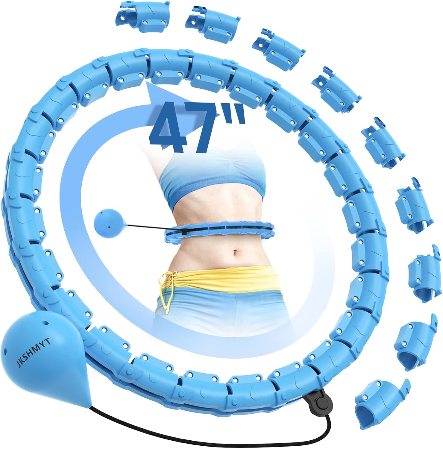 CoreForge Pro Weighted Fitness Hoop
